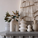 Светло-Бежевое Панно из нитей White Landscape Wall Hanging варинант исполнения - 2 | Loft Concept в Красноярске