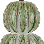 Настольная лампа с фактурным основанием с сочетании белого и зеленого цветов Festoon варинант исполнения - 1 | Loft Concept в Красноярске