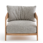 Кресло с каркасом из массива ясеня Deniaud Ash Grey Armchair варинант исполнения - 2 | Loft Concept в Красноярске