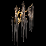 Бра с бронзовыми акцентами и прозрачными стеклянными каплями Droplet Bra варинант исполнения - 2 | Loft Concept в Красноярске