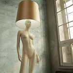 Лампа MANNEQUIN LAMP с абажуром изгибы тела варинант исполнения - 7 | Loft Concept в Красноярске