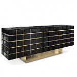 Дизайнерский комод в сочетании черного и золотого цвета Nubian варинант исполнения - 1 | Loft Concept в Красноярске