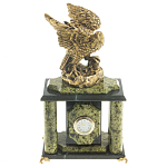 Часы настольные из натурального камня с декором в виде орла Eagle Stone Clock варинант исполнения - 8 | Loft Concept в Красноярске