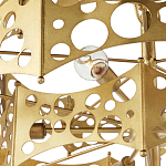 Люстра фигурная золотого цвета Corrugated Panels варинант исполнения - 2 | Loft Concept в Красноярске