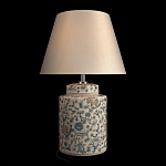 Настольная лампа цилиндрическая с цветочной росписью Lamp Flower Painting варинант исполнения - 3 | Loft Concept в Красноярске