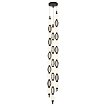 Подвесной светильник светодиодный с белыми сферическими плафонами и декоративными элементами в виде черной сетки HANDLE GRAPE варинант исполнения - 4 | Loft Concept в Красноярске