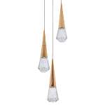 Подвесной светильник капли Acrylic Droplet Trio Gold Hanging Lamp варинант исполнения - 1 | Loft Concept в Красноярске