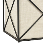 Пуф бежевый с черной металлической рамой Beige Pouf варинант исполнения - 2 | Loft Concept в Красноярске