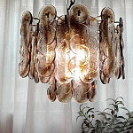 Люстра из круглых стеклянных элементов Vienna варинант исполнения - 2 | Loft Concept в Красноярске