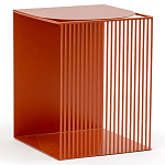 Оранжевый приставной стол из металла Lattice варинант исполнения - 1 | Loft Concept в Красноярске