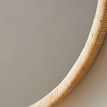 Зеркало круглое в раме из ротанга Wickerwork варинант исполнения - 2 | Loft Concept в Красноярске