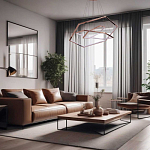 Люстра с 3-мя подвесами в виде шестиугольников Hexagon Horizontal варинант исполнения - 8 | Loft Concept в Красноярске