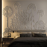 Барельеф DANDELIONS варинант исполнения - 1 | Loft Concept в Красноярске