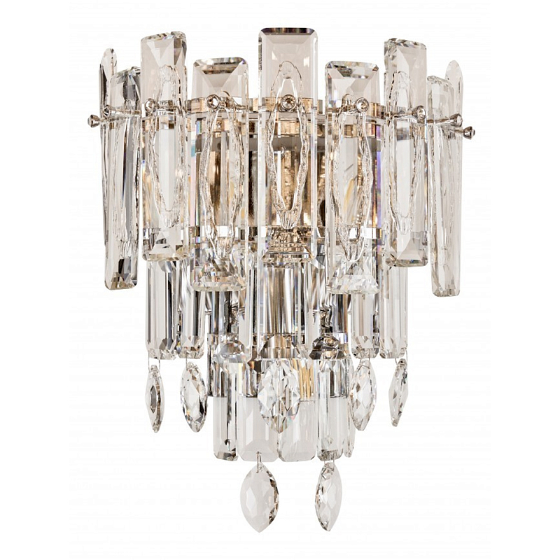 Бра с хрустальными подвесками Gorgeous Crystal Light Золотой Прозрачный Хром Бра с хрустальными подвесками Gorgeous Crystal Light Золотой Прозрачный Хром в Красноярске | Loft Concept
