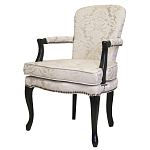 Кресло c растительным орнаментом Aubrey Classical Armchair beige jacquard варинант исполнения - 3 | Loft Concept в Красноярске