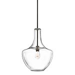 Подвесной светильник прозрачный стеклянный органической формы Kichler варинант исполнения - 1 | Loft Concept в Красноярске