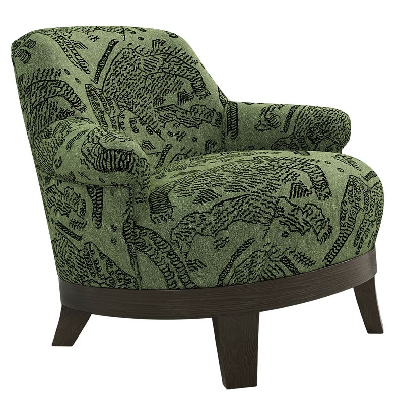 Кресло Turin Green Зеленый Коричневый в Красноярске | Loft Concept 