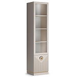 Шкаф-витрина с полками и стеклянной дверкой Satin Furniture варинант исполнения - 1 | Loft Concept в Красноярске