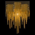 Бра с перфорированными металлическими дугами и цепочками 22 см Atlantis Chain варинант исполнения - 4 | Loft Concept в Красноярске