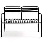 Скамья из алюминия Mack Metal Bench Black варинант исполнения - 2 | Loft Concept в Красноярске