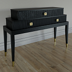 Премиальная Консоль с тремя ящиками Elsa Dreams Black варинант исполнения - 1 | Loft Concept в Красноярске