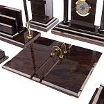 Настольный письменный набор из природного камня обсидиана Team leader варинант исполнения - 2 | Loft Concept в Красноярске