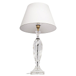 Настольная лампа хрустальная с белым абажуром Diamond Facets варинант исполнения - 2 | Loft Concept в Красноярске
