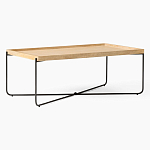 Журнальный стол с прямоугольной деревянной столешницей Urban Style Space варинант исполнения - 1 | Loft Concept в Красноярске