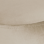 Банкетка круглая бежевый велюр на 4-х металлических ножках черного цвета SANJAY варинант исполнения - 4 | Loft Concept в Красноярске