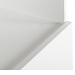 Стеллаж книжный белый с 3-мя открытыми полками и дверкой Strict Lines варинант исполнения - 3 | Loft Concept в Красноярске