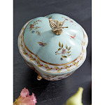 Шкатулка голубого цвета с цветочными орнаментами Blue Garden варинант исполнения - 4 | Loft Concept в Красноярске