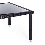 Обеденный комплект из искуственного ротанга Vintara черный варинант исполнения - 10 | Loft Concept в Красноярске