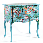 Комод с росписью Розовый фламинго L.XV CHEST OF DRAWERS Flowers with Flamingo варинант исполнения - 1 | Loft Concept в Красноярске