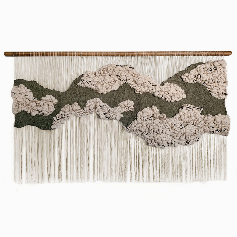Большой дизайнерский Гобелен Tapestry Misty Morning II Белый Коричневый Большой дизайнерский Гобелен Tapestry Misty Morning II Белый Коричневый в Красноярске | Loft Concept