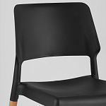 Пластиковый стул на ножках из массива бука Ferret Black 4 шт варинант исполнения - 7 | Loft Concept в Красноярске