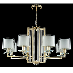 Люстра с 8-ю цилиндрическими плафонами из стекла Laurent варинант исполнения - 3 | Loft Concept в Красноярске