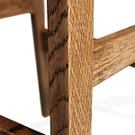 Барный стул со спинкой на 4-х деревянных ножках Коричневый Велюр Vendramin Chair  варинант исполнения - 7 | Loft Concept в Красноярске