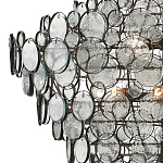 Люстра с каскадом из круглых прозрачных декоративных элементов Harmony of Light варинант исполнения - 1 | Loft Concept в Красноярске