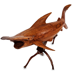 Статуэтка акула-молот деревянная Hammer варинант исполнения - 1 | Loft Concept в Красноярске