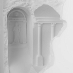 Встраиваемый в стену гипсовый светильник под покраску в античном стиле Antiquity Athena варинант исполнения - 8 | Loft Concept в Красноярске