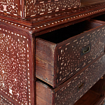 Буфет из массива тика инкрустированный костью Wooden Bone Inlay Mirror Cupboard варинант исполнения - 2 | Loft Concept в Красноярске