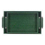 Комплект из двух прямоугольных подносов зеленого цвета Serpent варинант исполнения - 1 | Loft Concept в Красноярске