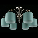 Люстра потолочная Nikoletta с бирюзовым плафоном варинант исполнения - 2 | Loft Concept в Красноярске