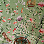 Обои ручная роспись Belvoir Pistachio варинант исполнения - 4 | Loft Concept в Красноярске