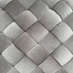 Пуф плетеный велюровый светло-бежевый  Soft Wicker Pouf варинант исполнения - 2 | Loft Concept в Красноярске