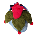 Подушка из джинсовой одежды и вязания Heart&Brain варинант исполнения - 1 | Loft Concept в Красноярске