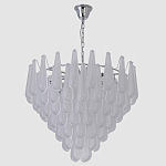 Люстра с подвесками из рифленного стекла в форме капель Textured Glass Chandelier варинант исполнения - 12 | Loft Concept в Красноярске
