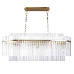 Люстра подвесная овальная со стеклянными трубками Nembus варинант исполнения - 1 | Loft Concept в Красноярске