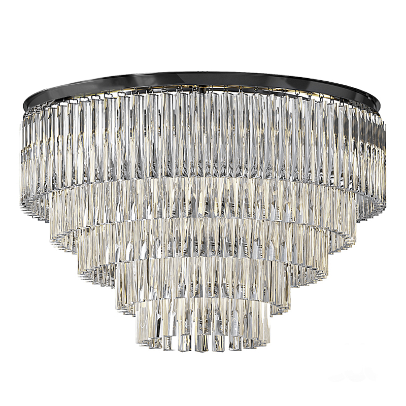 Люстра Odeon C3001–D80/5 Черный Прозрачное Стекло Дымчатый (Smoke) Янтарь (Amber) в Красноярске | Loft Concept 