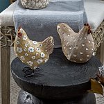 Статуэтка курица с текстурной поверхностью бежевого цвета Rustic Chicken варинант исполнения - 4 | Loft Concept в Красноярске